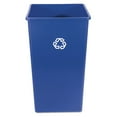 thumbnail image 1 of Rubbermaid Recycling Container, Square, Plastic, 50 Gal, Blue, 1 of 2