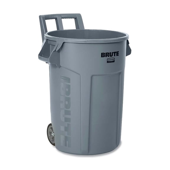 Rubbermaid Resin Indoor/Outdoor Trash Can 32 Gallon Gray (RCP2179403)