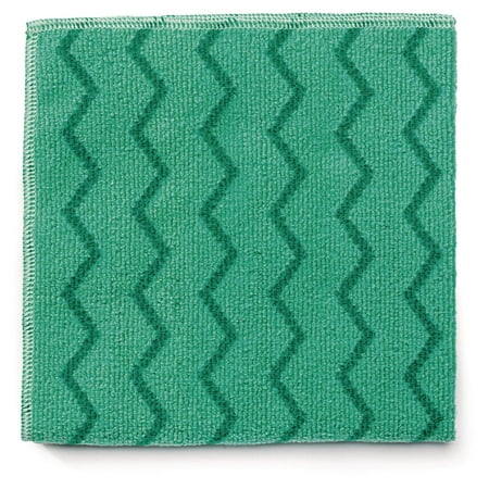 RubberMaid - HYGEN Microfiber Cleaning Cloths, 16" x 16", 12 Cloths/Pack (FGQ62000GR00) - Green