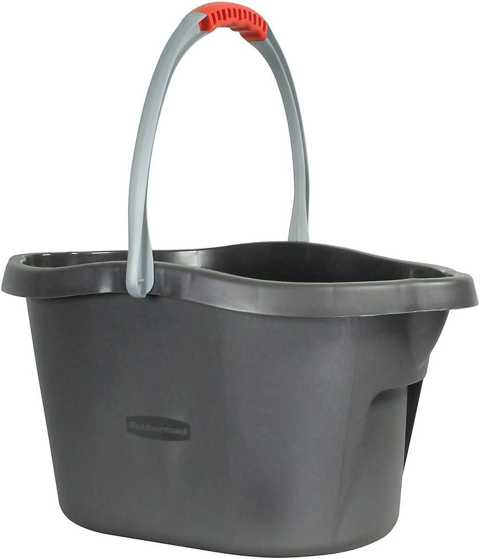 Rubbermaid Reveal Neat 'n Tidy Mop Bucket, 15 QT , Grey