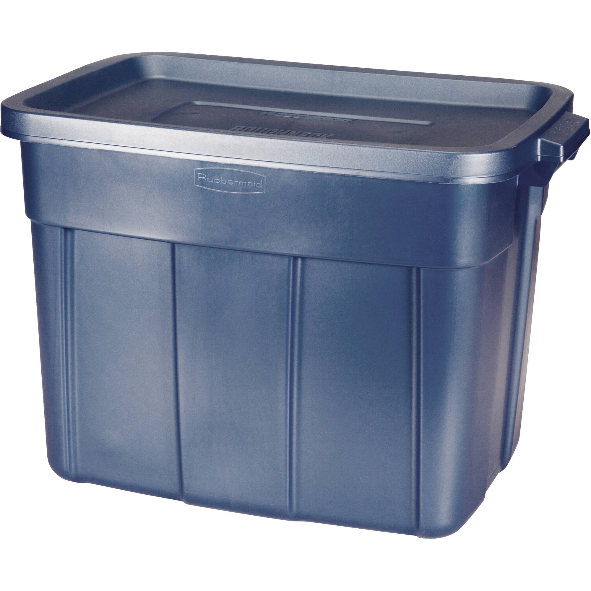 Rubbermaid Roughneck 18 Gal. Storage Box, Dark Indigo Metallic
