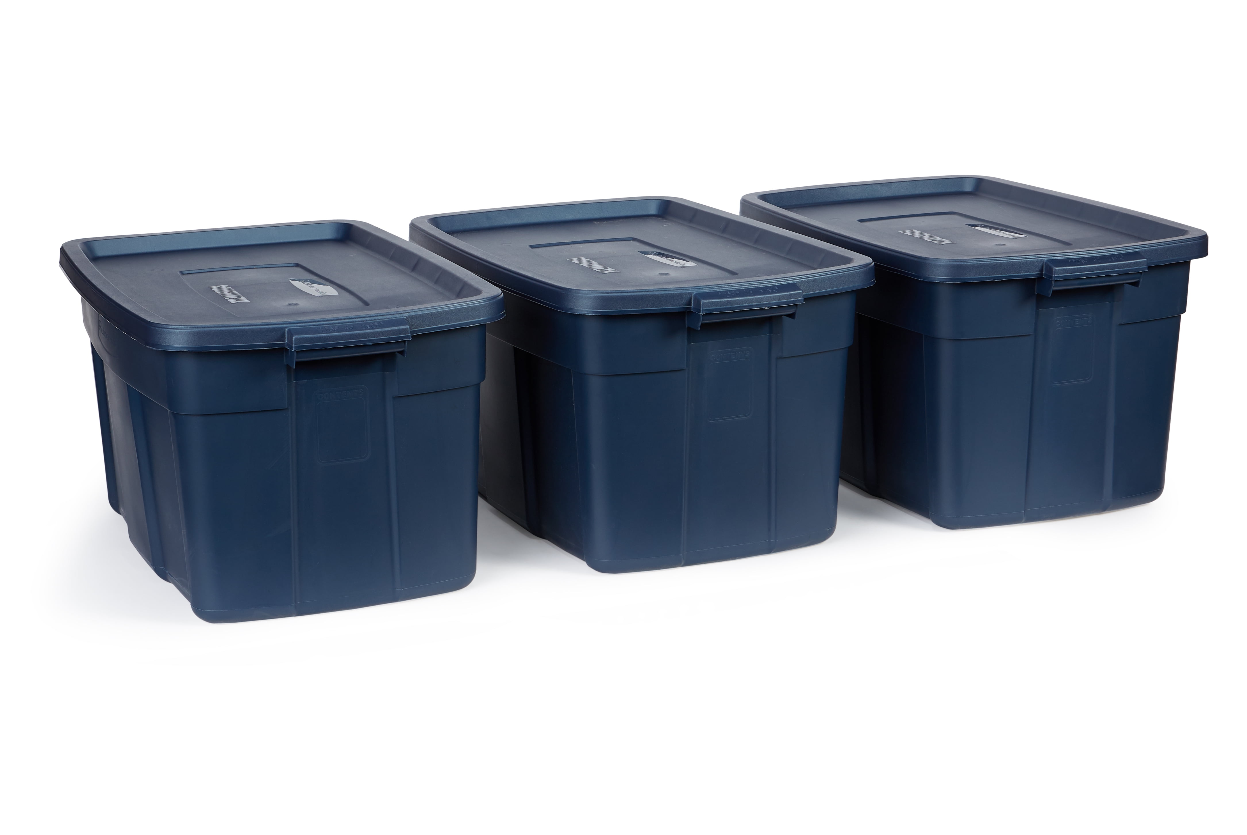 Rubbermaid Roughneck️ Storage Totes 14 Gal, Durable Stackable Storage  Containers, Great for Dry Food Storage, Clothing, Camping Gear and More,  6-Pack