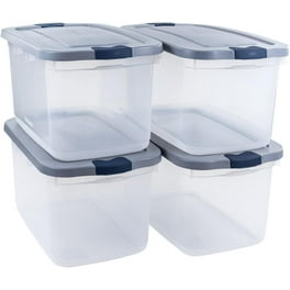 Sterilite 70 Qt 4-Pack & 30 Qt 6-Pack Clear Plastic Stackable Storage Bin w/ Lid, 1 Piece - Harris Teeter