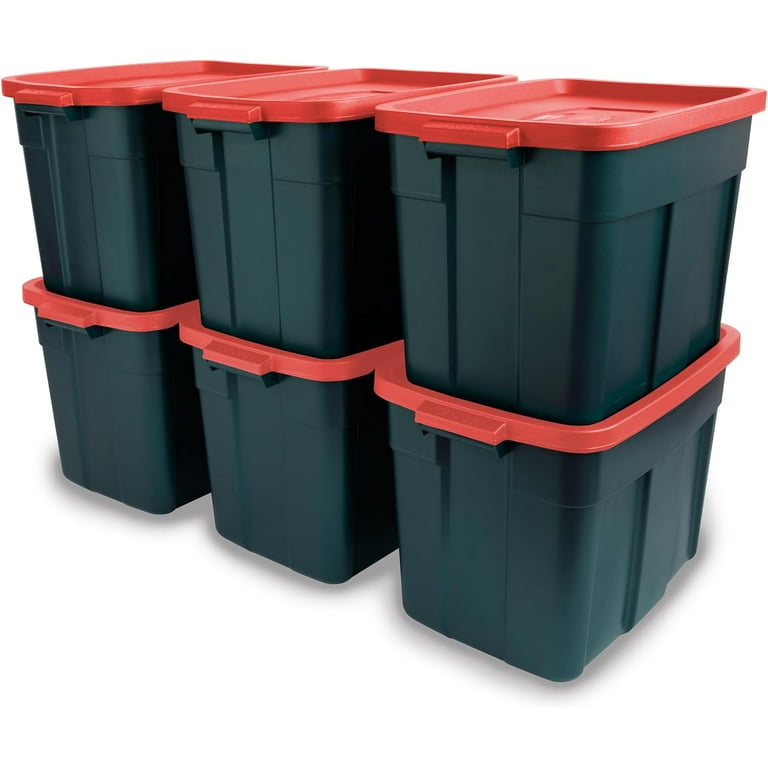 Rubbermaid Roughneck Heavy-Duty Large Storage Totes 18 Gal
