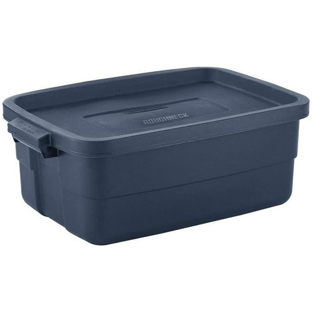Rubbermaid Roughneck Storage Totes 10 Gal Pack of 8 Rugged, Reusable