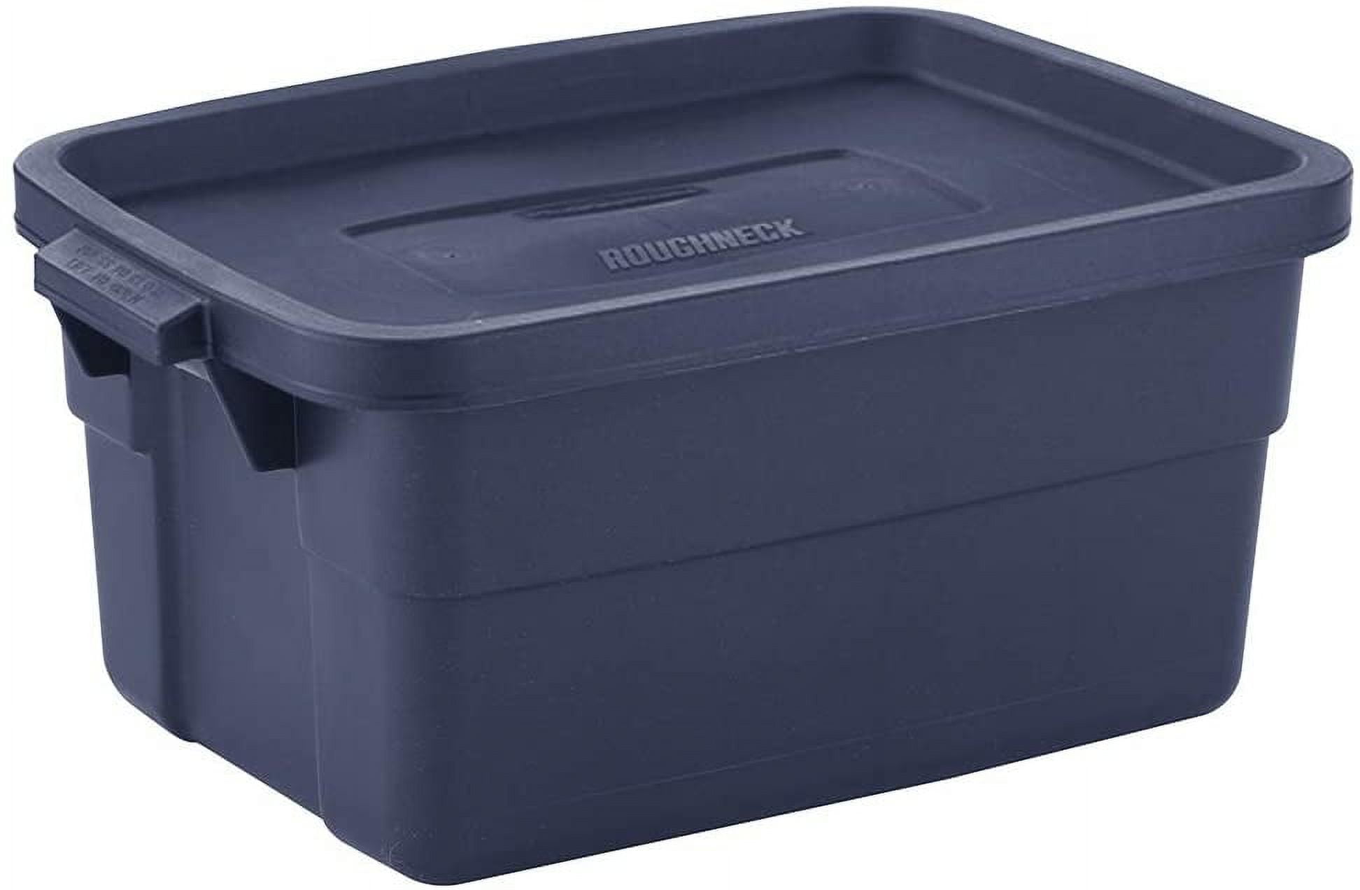Rubbermaid Roughneck️ Storage Totes 31 Gal, Large Durable Stackable Storage  Containers, Great for Clothing, Seasonal Décor, Sports Equipment, and