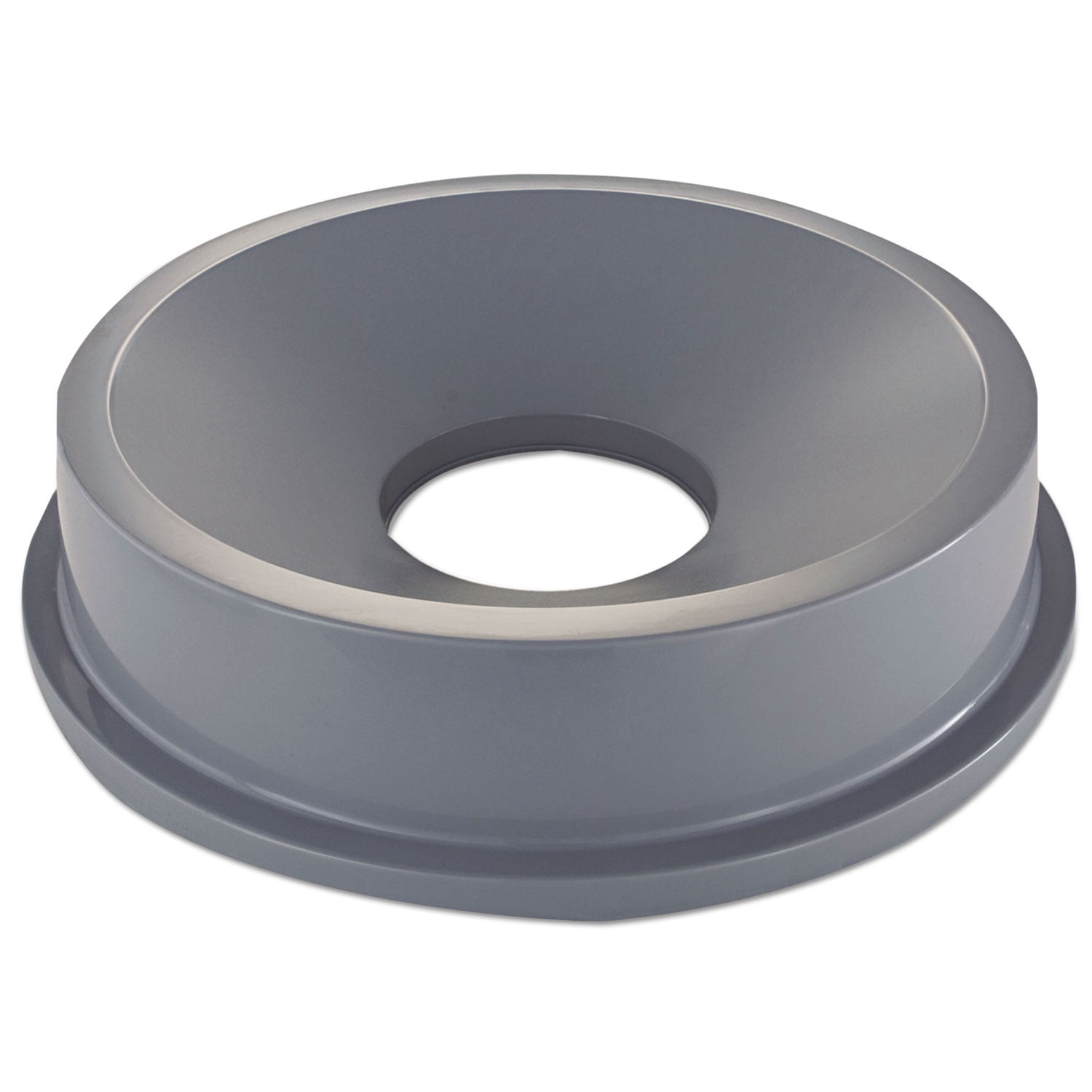 Rubbermaid Round Brute Funnel Top Receptacle, 22.38w X 5h, Gray