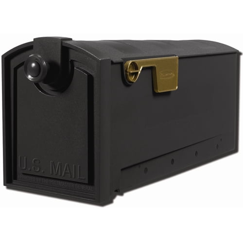 Rubbermaid Sierra Black Rural Mailbox