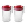 thumbnail image 1 of Rubbermaid Simply Pour Pitcher, Plastic Pitcher with Multifunction Premium Lid, One Gallon, 2-Pack, 1 of 5
