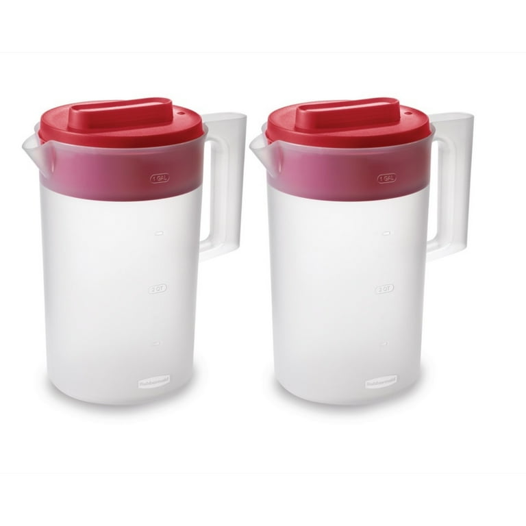 Rubbermaid Simply Pour Pitcher, Plastic Pitcher with Multifunction