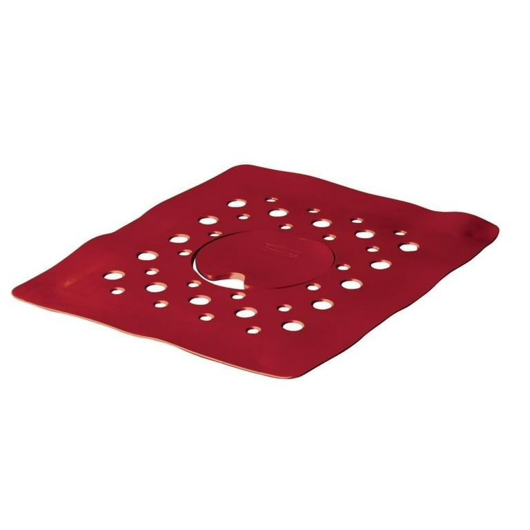 Buy Rubbermaid Antimicrobial Sink Protector Mat, Red Waves, Small