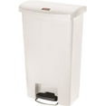 thumbnail image 1 of Rubbermaid® Slim Jim Rectangular Plastic Wastebasket, Step-On, 24 Gallons, White, 1 of 4