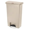 thumbnail image 1 of Rubbermaid Slim Jim Resin Step-on Container, Front Step Style, 13 Gal, Beige, 1 of 2
