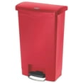 thumbnail image 1 of Rubbermaid Slim Jim Resin Step-on Container, Front Step Style, 13 Gal, Red, 1 of 2