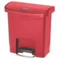 thumbnail image 1 of Rubbermaid Slim Jim Resin Step-on Container, Front Step Style, 4 Gal, Red, 1 of 2