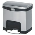 thumbnail image 1 of Rubbermaid Commercial Slim Jim Stainless Steel Step-On Container Front Step Style 4 gal Black, 1 of 3
