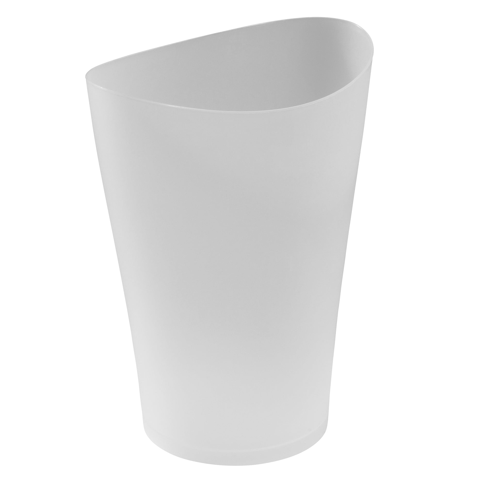 Clear Plastic 9-Quart Bathroom Vanity Trash Can