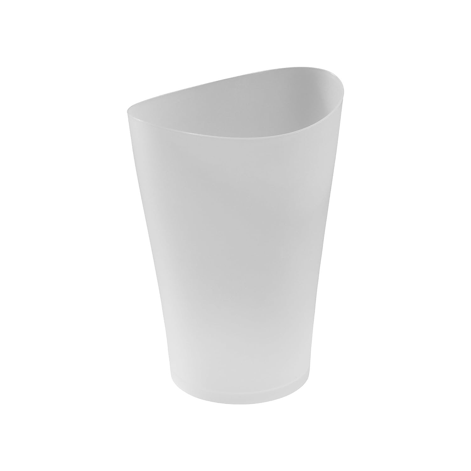 Clear Plastic 9-Quart Bathroom Vanity Trash Can