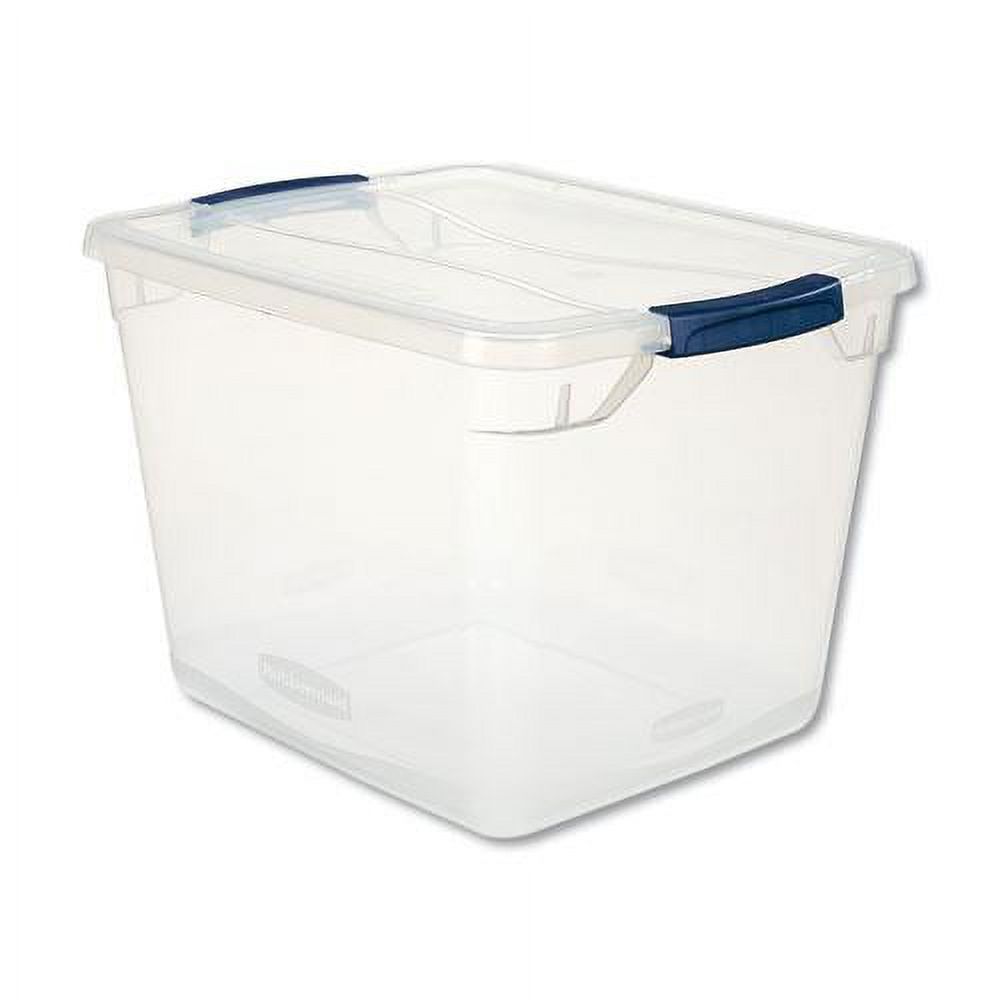 Rubbermaid Storage Tote,Clear,Solid,Polypropylene  RMCC300014 - image 1 of 2