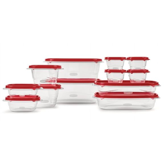 Rubbermaid Take Alongs Container Value Pack - Ruby - 24 Piece Set
