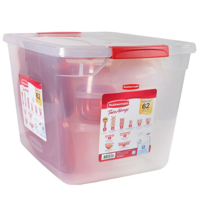 Rubbermaid Take Alongs Containter Variety Pack - 62 Pieces Set Including  Lids 