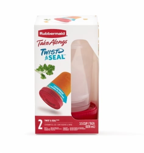 Rubbermaid Take Alongs Twist and Seal Reusable Food Container - 2 pk