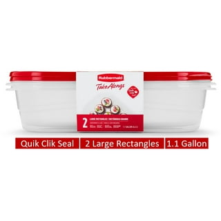 TakeAlongs Rhubarb 1 Gallon Rectangle 2-Container Storage Set