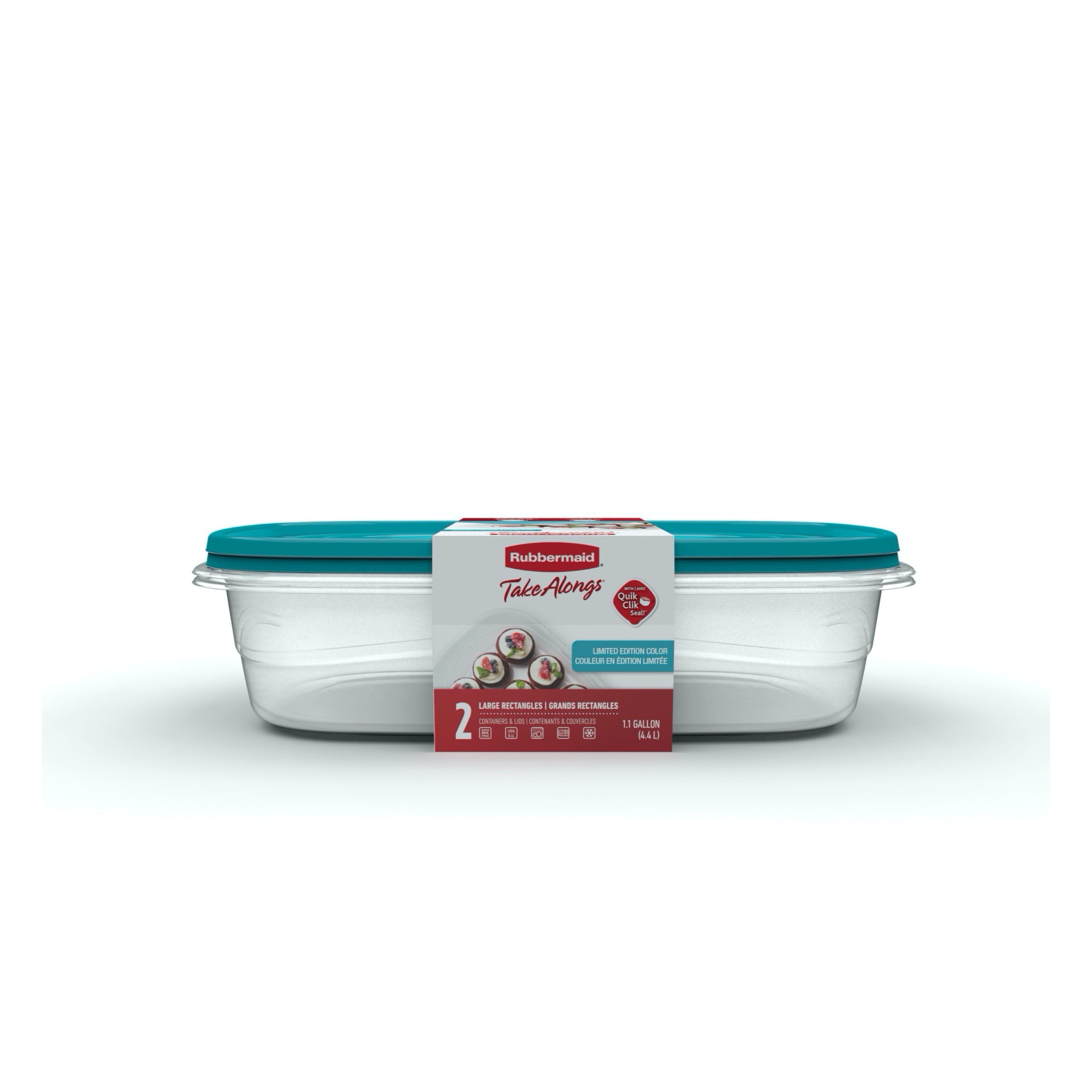 Rubbermaid TakeAlongs 1Gallon Rectangular Food Storage Containers
