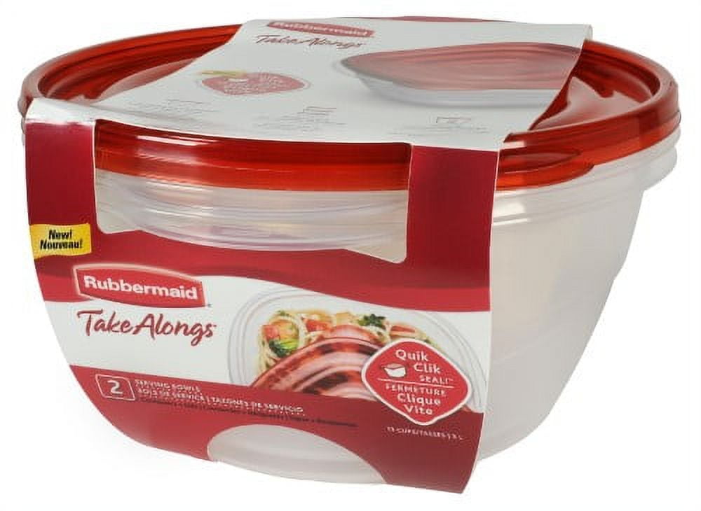 Rubbermaid TakeAlongs Food Storage Containers 10 Piece Set Red