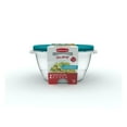thumbnail image 1 of Rubbermaid TakeAlongs 3.7-Litre (15.7 Cup) Round Food Storage Containers, Special-Edition Turquoise Spell Blue, 2 Pack, 1 of 7