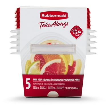 Rubbermaid 2.1 cups Clear Food Storage Container 5 pk