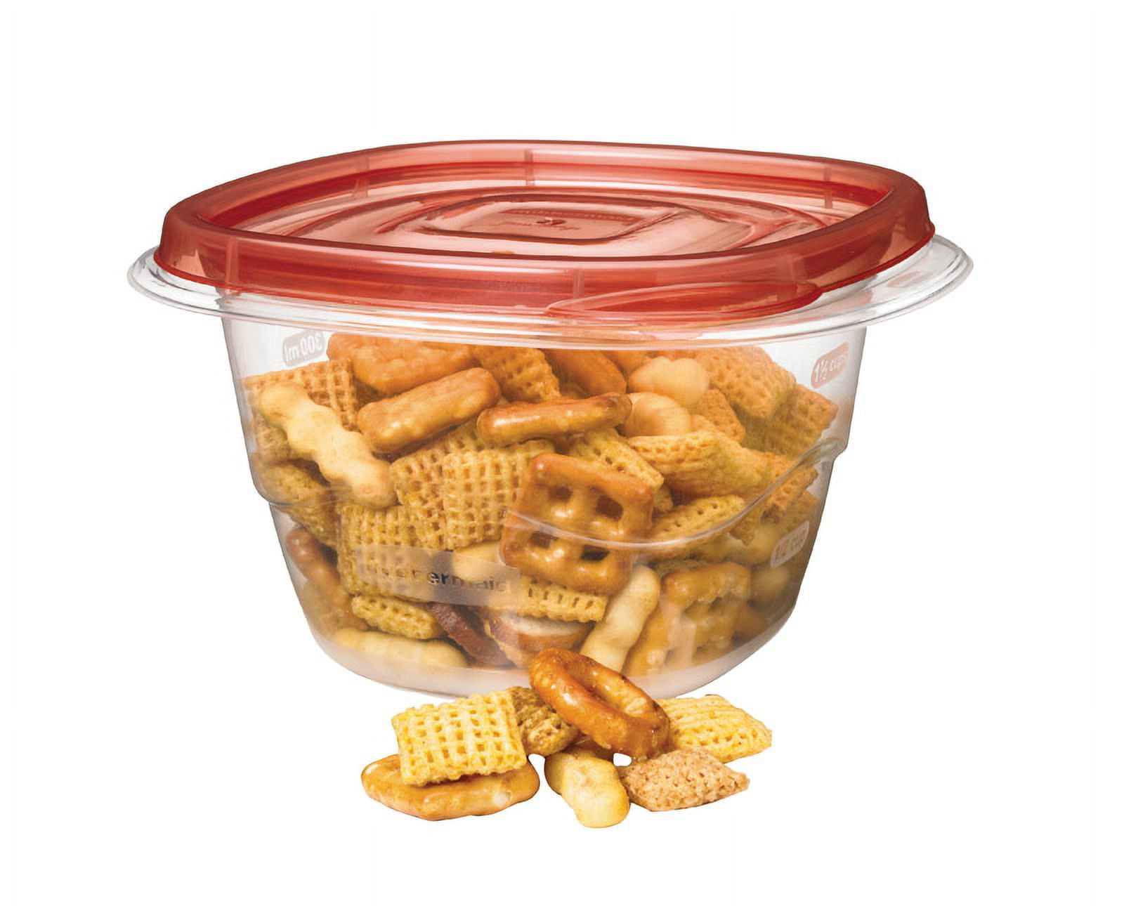 Rubbermaid TakeAlongs 2.1 Cup Square Food Storage Containers, 5 Pack