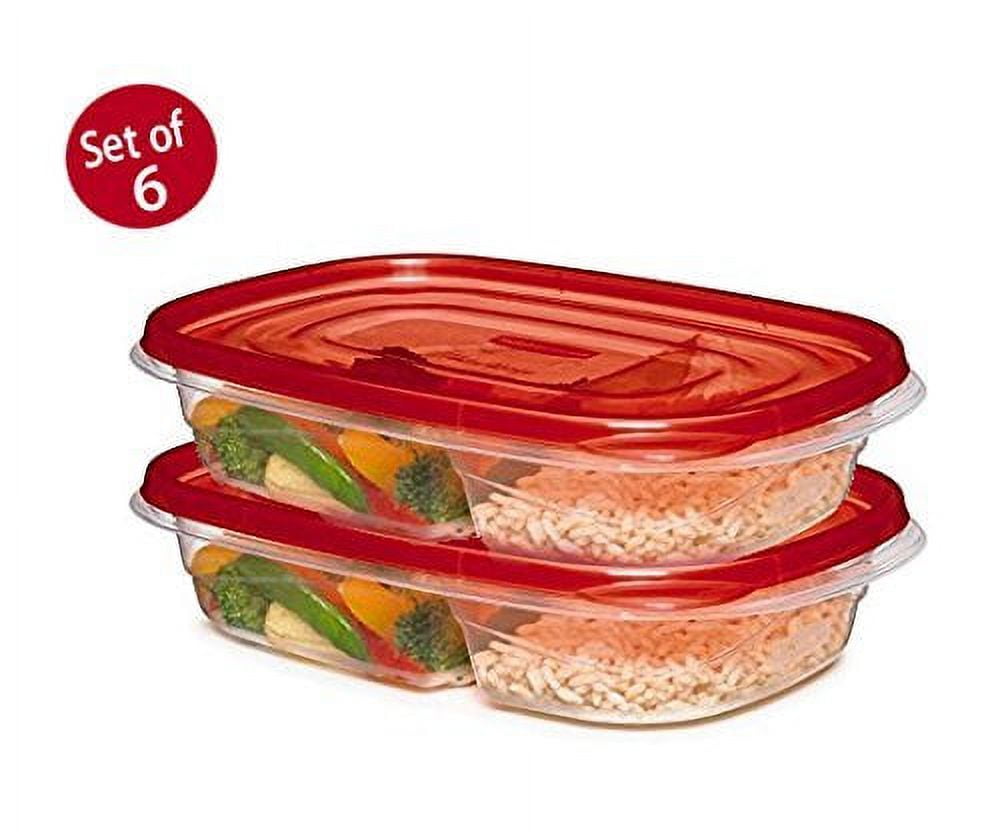 Rubbermaid® TakeAlongs® Divided Rectangle Food Storage Containers