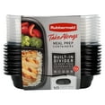 thumbnail interactive-video image 1 of Rubbermaid TakeAlongs, 3.7 Cups, Meal Prep Food Storage Container with Built-In Divider (Includes 10 Containers + 10 Lids), 1 of 6