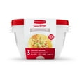 thumbnail interactive-video image 1 of Rubbermaid TakeAlongs 6.2 Cup Serving Bowl Food Storage Containers, Set of 3, Red, Ideal Use for Meal Prep and Batch Cooking, 1 of 9
