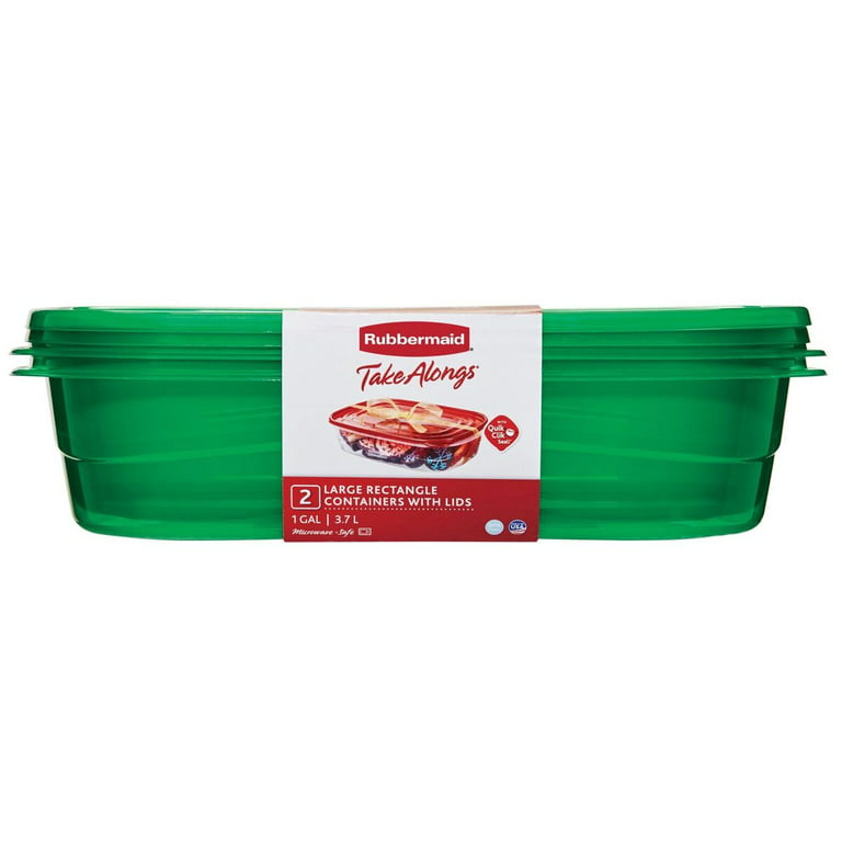Rubbermaid® TakeAlongs Rectangle BPA-Free Plastic Snap Seal Food Storage  Container, 2 ct - Dillons Food Stores