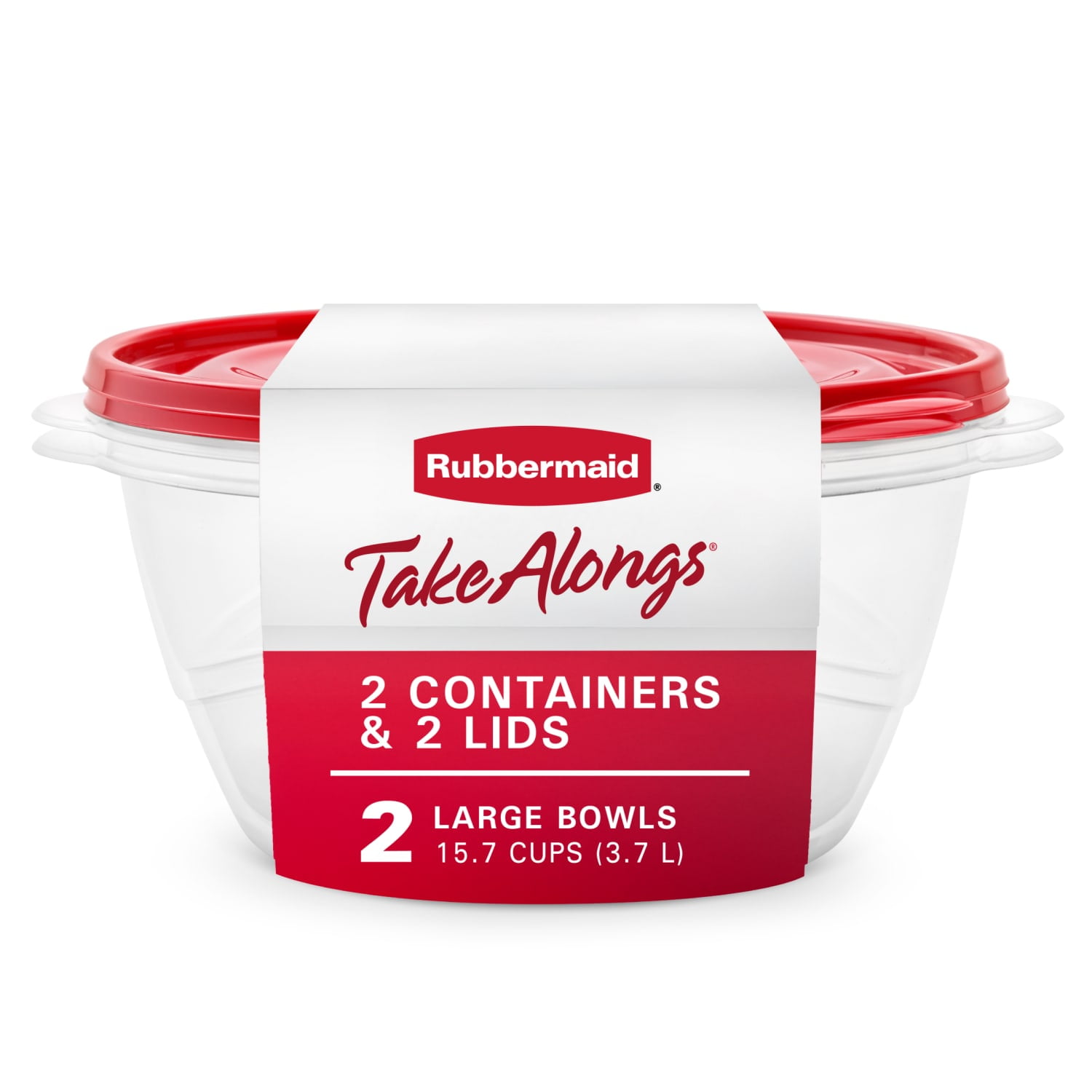 Rubbermaid TakeAlongs Serving Bowl Food Storage Containers, 15.7 Cup, 2 Count, A Practical Choice for Dry Goods and Bulk Ingredients - Walmart.com