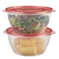 thumbnail image 1 of Rubbermaid TakeAlongs Serving Bowl Food Storage Containers, 15.7 Cup, Tint Chili, 2 Count, 1 of 3