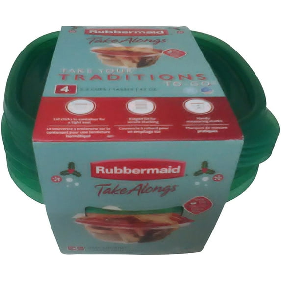 Rubbermaid TakeAlongs Take Your Traditions 5.2 cups 4 piece set