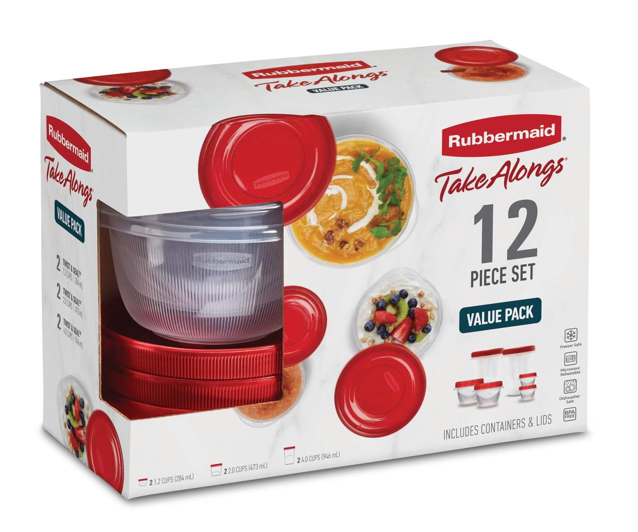 Rubbermaid® Take Alongs® Value Pack Containers, 12 pc - Food 4 Less