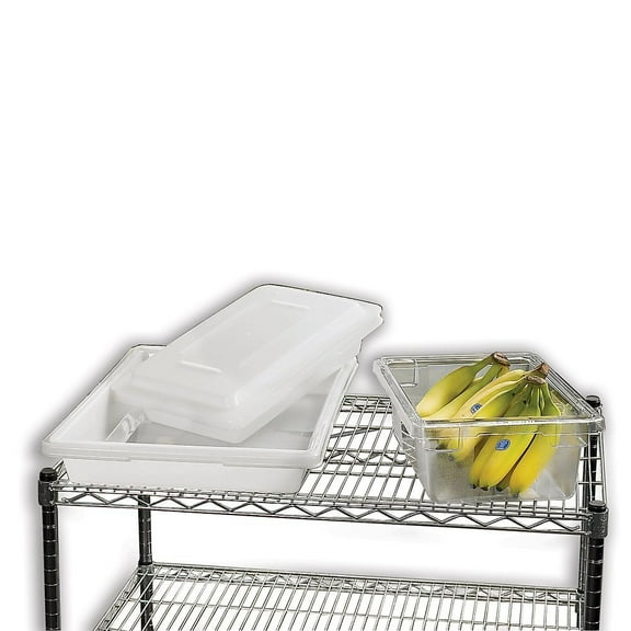 Rubbermaid Tote Box - 18X12x6" - Polyethylene - White - White - Lot of 6