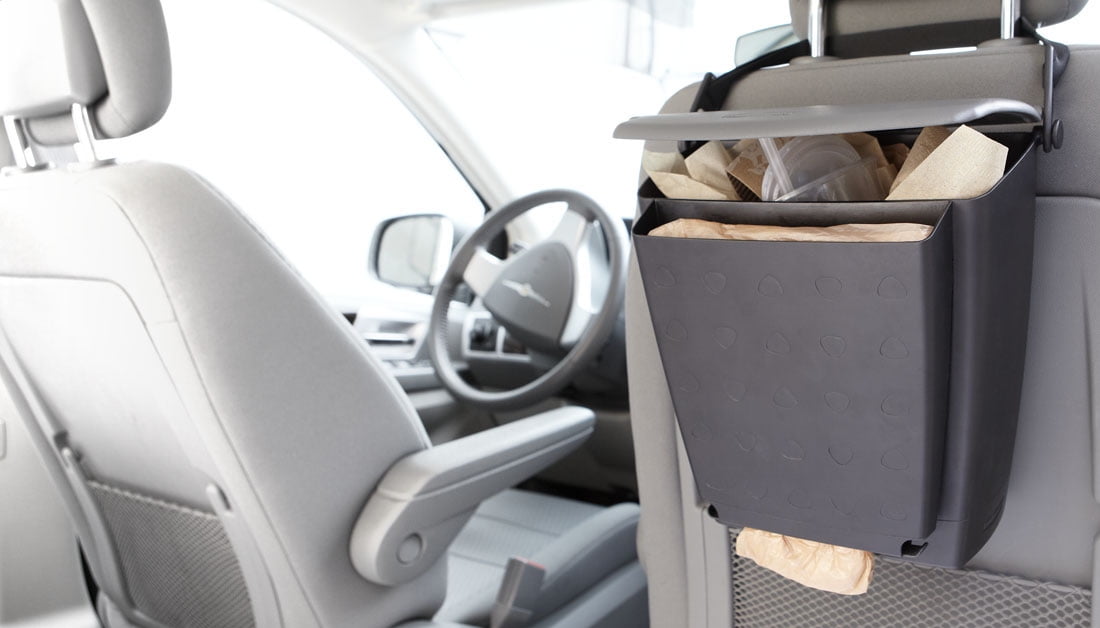 Rubbermaid Trash Bin Organizer Car Interior Organization Convenient Sturdy Trash Can