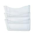 thumbnail image 1 of Rubbermaid Unbreakable Three Pocket Wall File Set, Letter, Clear, 1 of 1