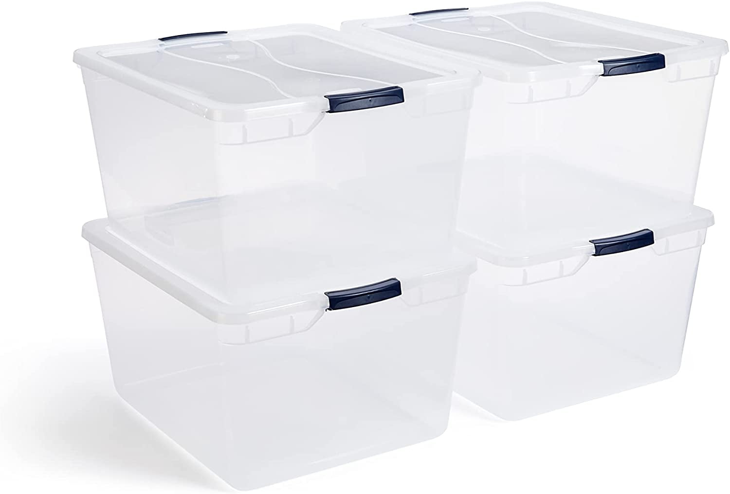 Rubbermaid Under the Bed Wheeled Storage Box 68 Qt Pack of 2 Plastic