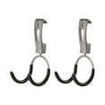 thumbnail image 1 of Rubbermaid Universal Metallic FastTrack Hanging Garage Hook Organizers (2 Pack), 1 of 9