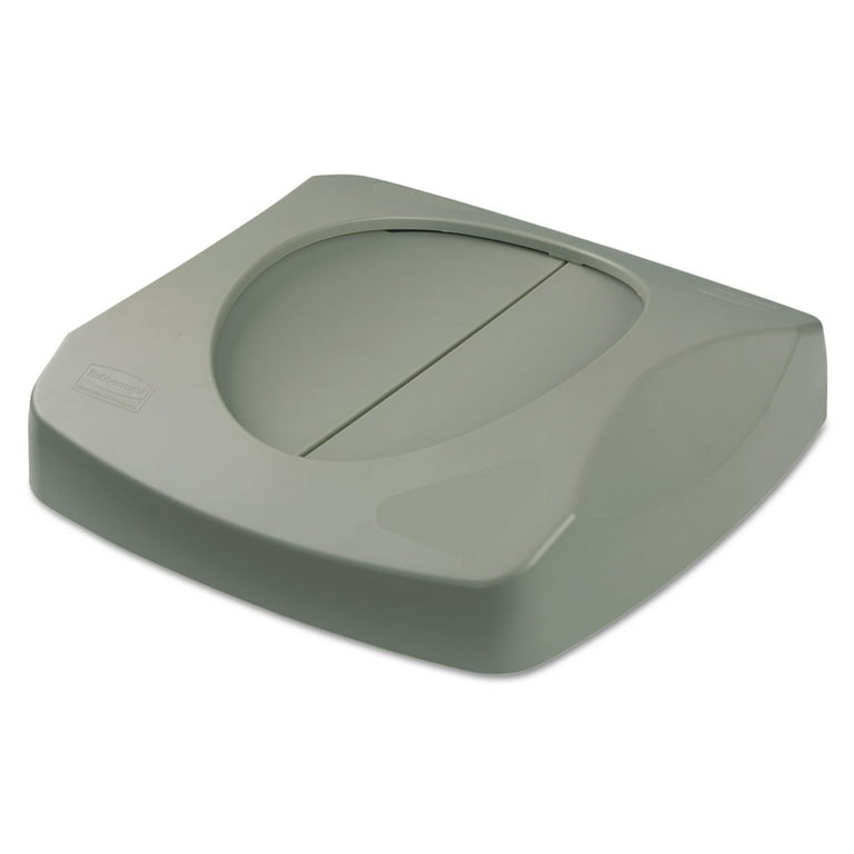 Untouchable Square Swing Top Lid, 16w x 16d x 4h, Gray Untouchable Square Swing Top Lid, 16w x 16d x 4h, Gray
