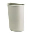 thumbnail image 1 of Rubbermaid Untouchable Waste Container, Half-round, Plastic, 21 gal, Beige, 1 of 2