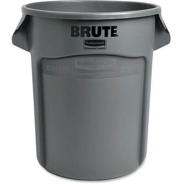 Rubbermaid Vented Brute 20 Gallon Gray Resin Container Without Lid