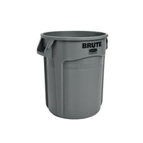Rubbermaid Vented Brute 20 Gallon Gray Resin Container Without Lid