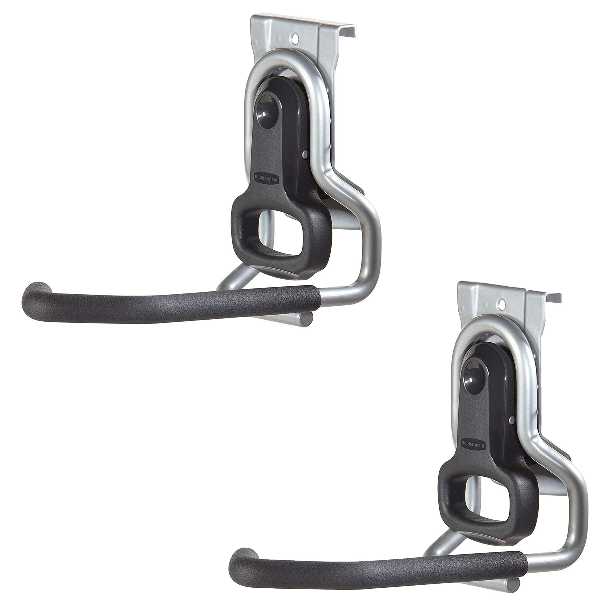 Rubbermaid Vertical FastTrack Hanging Wall Mount Hook Garage Organizer 2 Pack